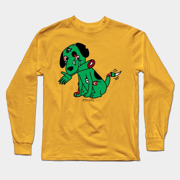 Zombie Dog Long Sleeve T-Shirt by OutToLunch